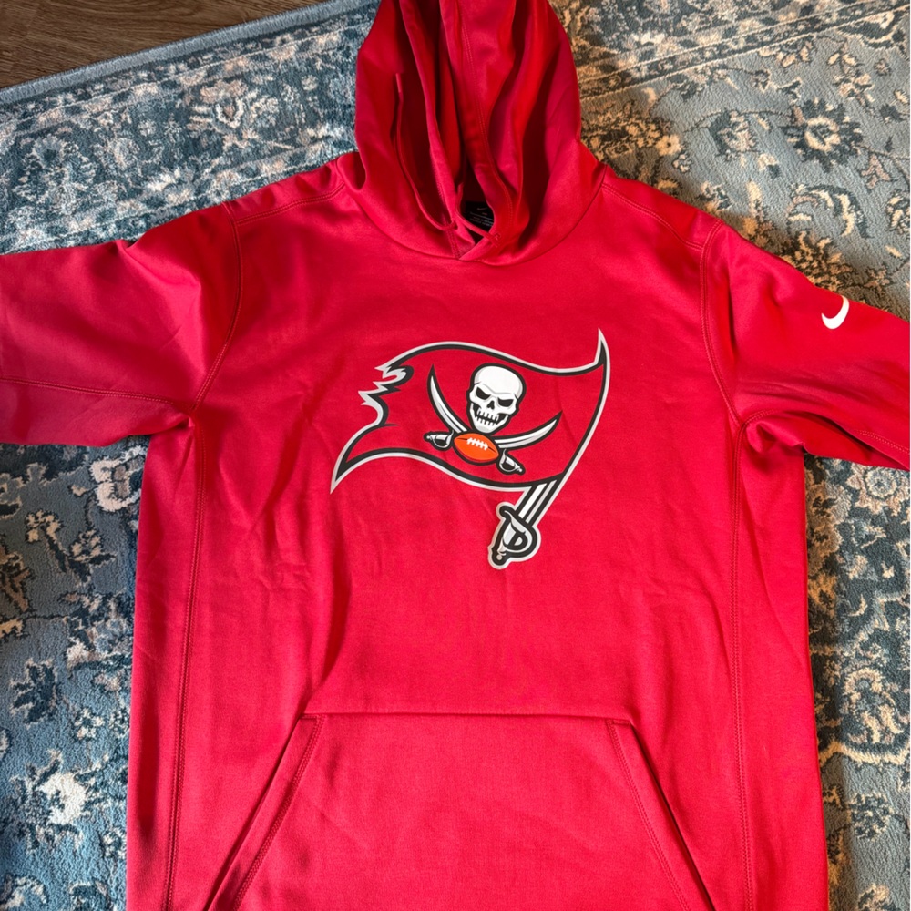 Nike Tampa Bay Buccaneers Statement Logo Hoodie Mens Red NFL